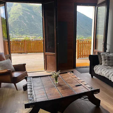 Otsoak Prive 3 6 Personnes Avec Grande Terrasse, Garage Couvert, Vue Montagnes A St Lary Village 木屋 *