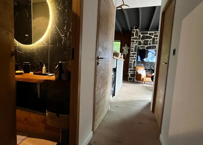 木屋 Otsoak Prive 3 6 Personnes Avec Grande Terrasse, Garage Couvert, Vue Montagnes A St Lary Village 圣拉里苏朗